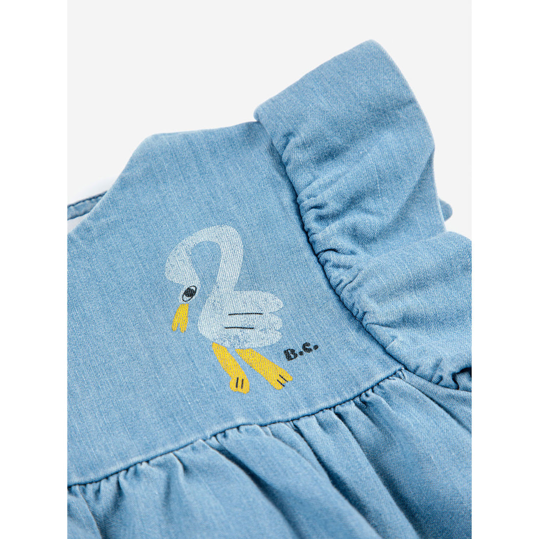 Bobo Choses Pelican Ruffle Woven Baby Dress