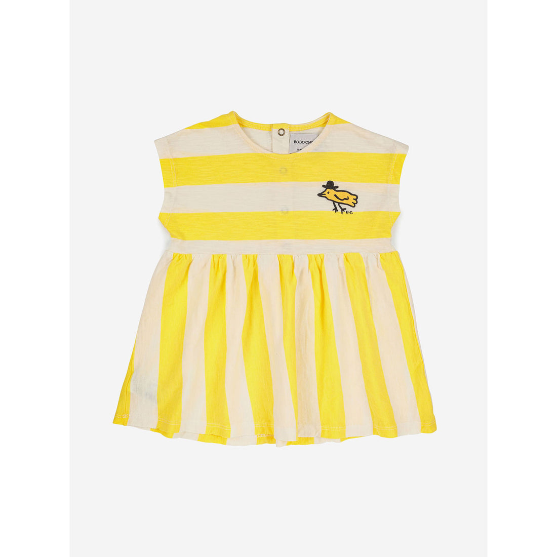 Bobo Choses Yellow Stripes Baby Dress