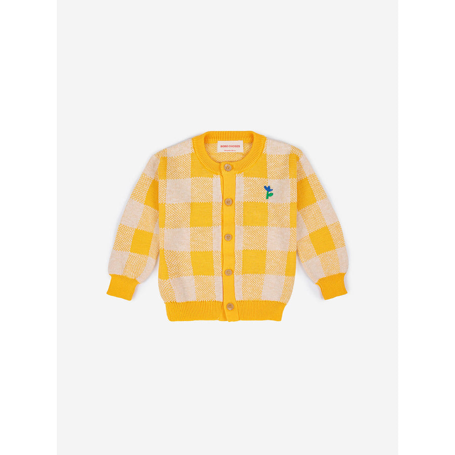 Bobo Choses Vichy Knitted Cardigan