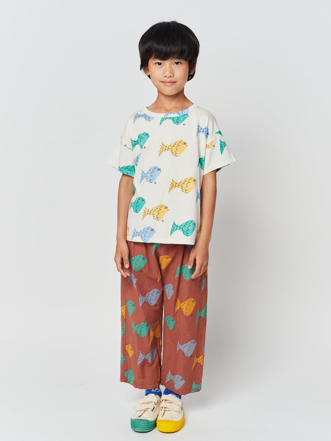 Bobo Choses Multicolor Fish All Over T-Shirt