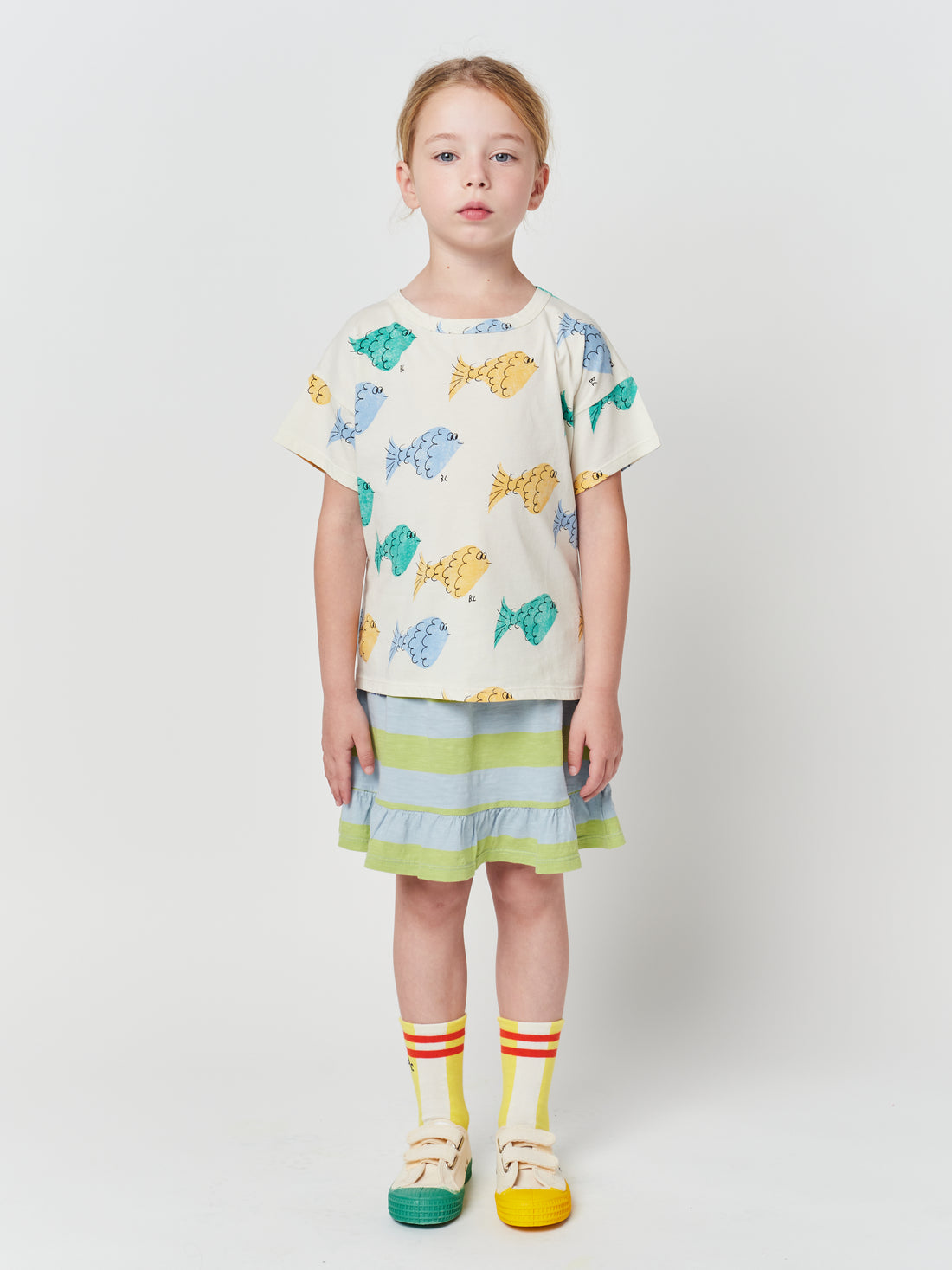 Bobo Choses Multicolor Fish All Over T-Shirt