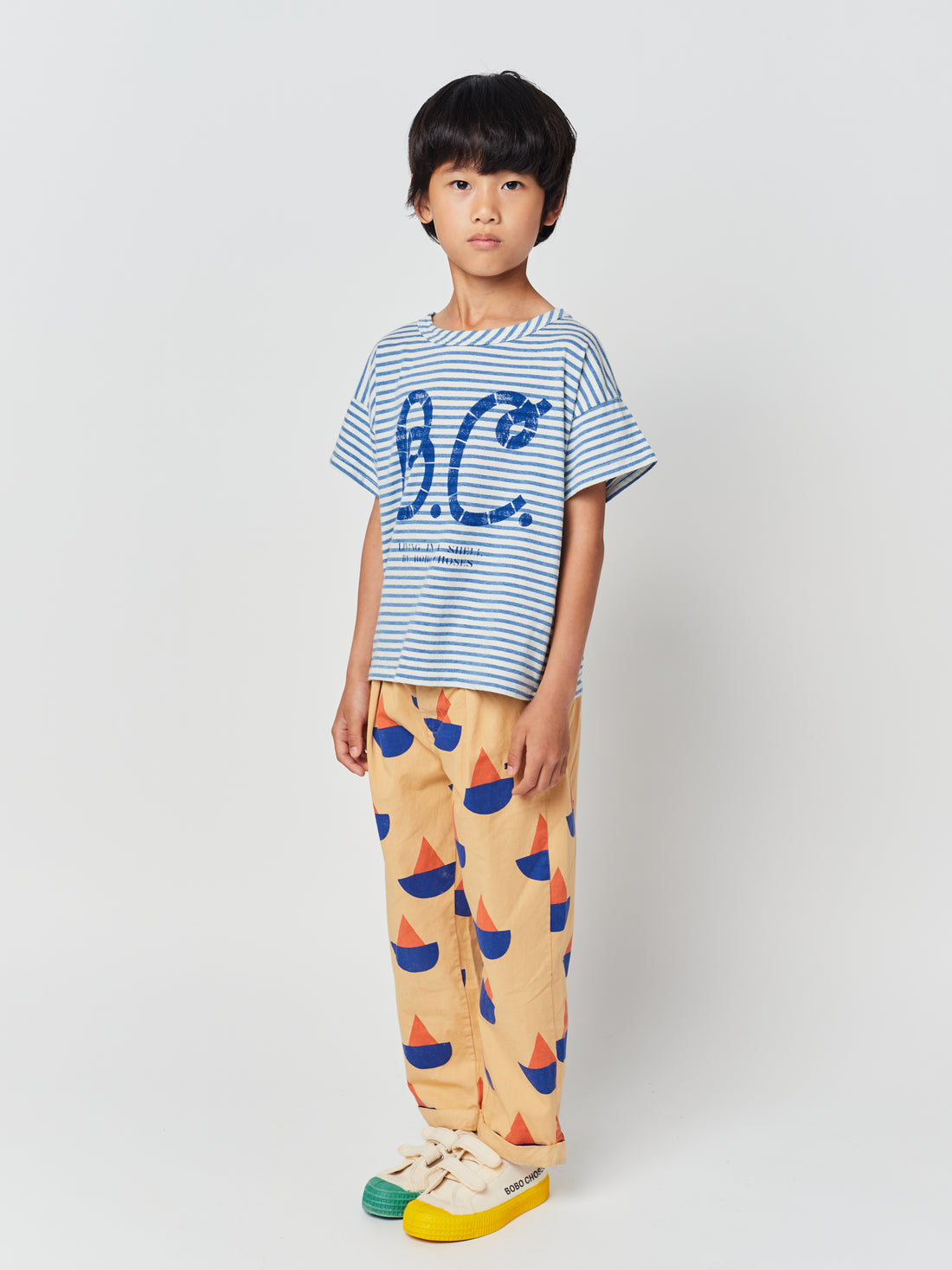 Bobo Choses Blue Stripes T-Shirt
