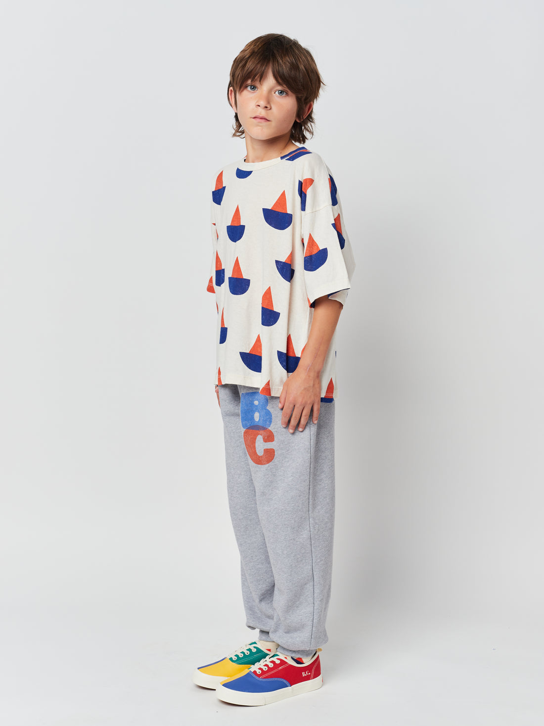 Bobo Choses Sail Boat Short Sleeve T-Shirt