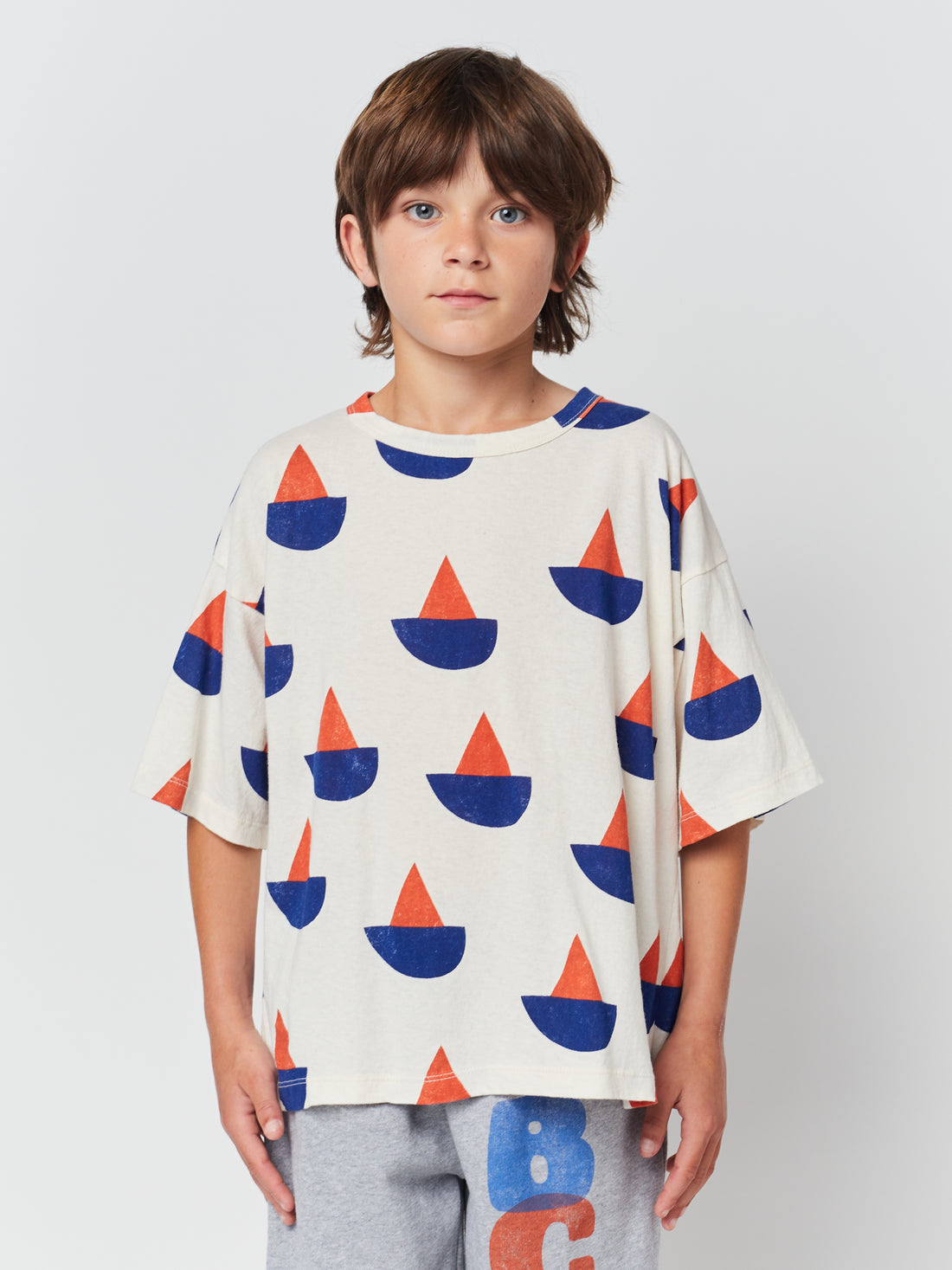 Bobo Choses Sail Boat Short Sleeve T-Shirt