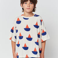 Bobo Choses Sail Boat Short Sleeve T-Shirt