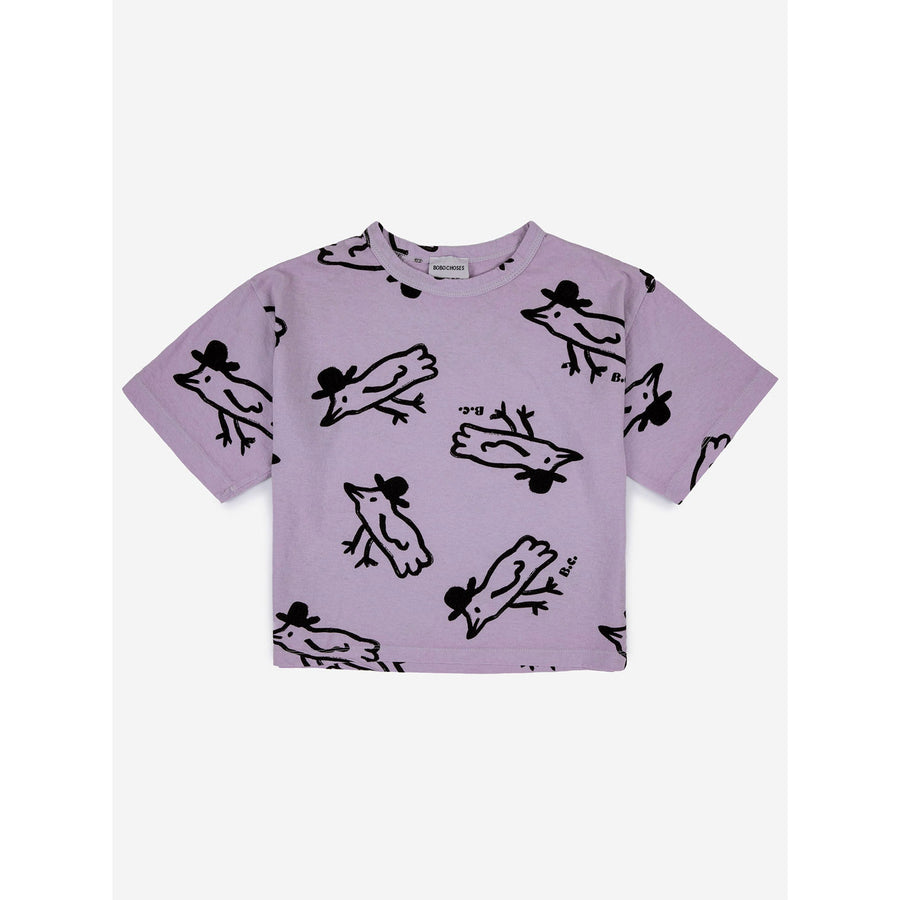 Bobo Choses Mr Birdie All Over Short Sleeve T-Shirt