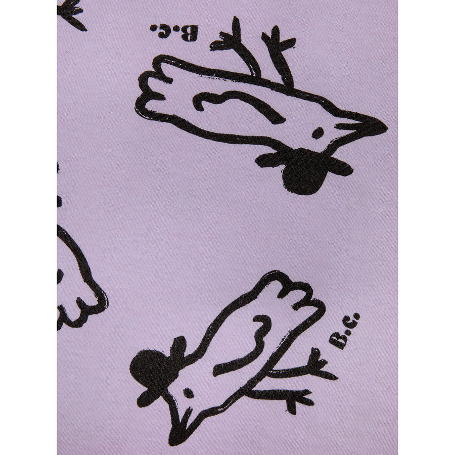 Bobo Choses Mr Birdie All Over Short Sleeve T-Shirt