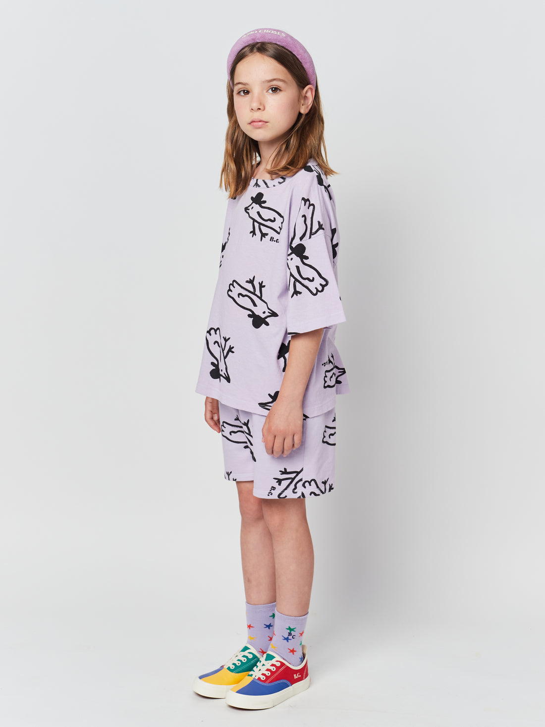Bobo Choses Mr Birdie All Over Short Sleeve T-Shirt