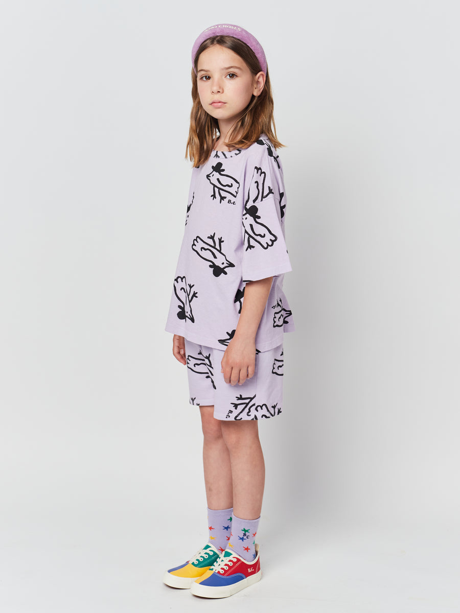 Bobo Choses Mr Birdie All Over Short Sleeve T-Shirt