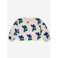Bobo Choses Sea Flower All Over Cropped Sweatshirt