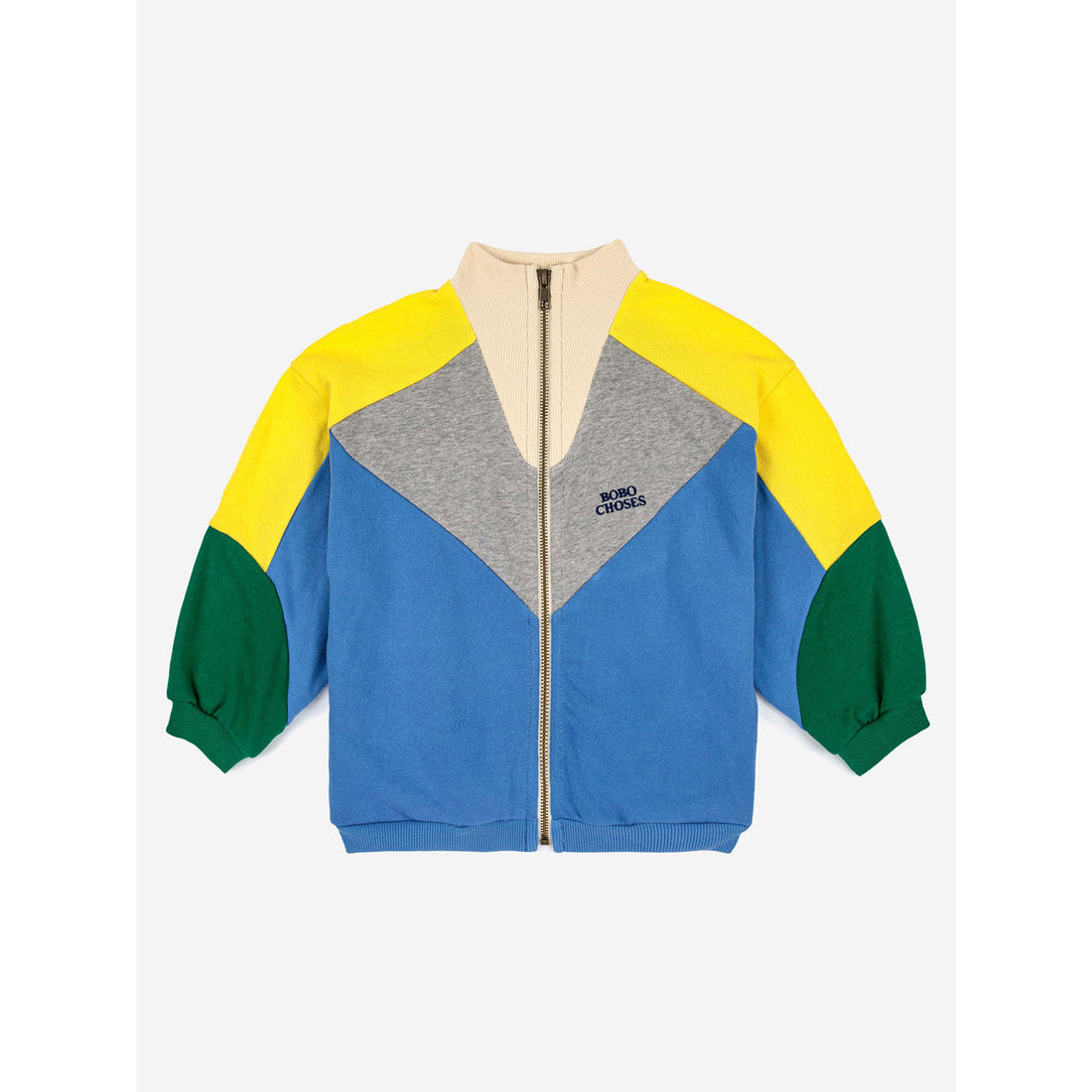 Bobo Choses Color Block Zipped Sweatshirt