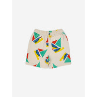 Bobo Choses Multicolor Sail Boat All Over Bermuda Shorts