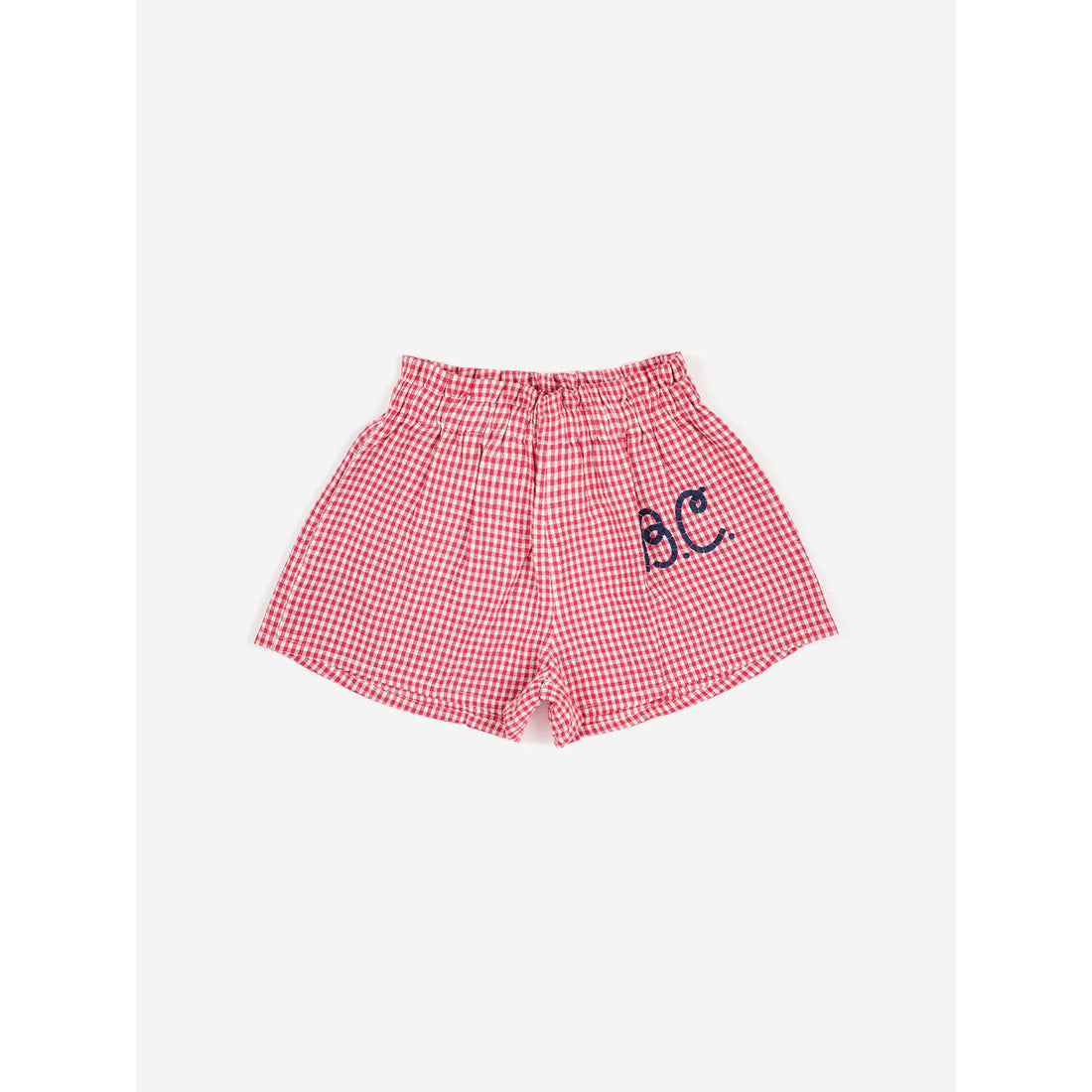 Bobo Choses Pink Vichy Woven Shorts
