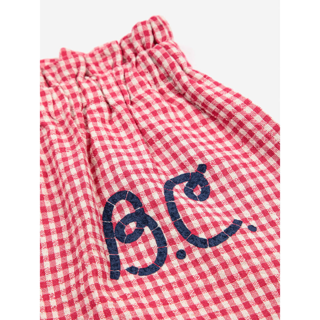 Bobo Choses Pink Vichy Woven Shorts