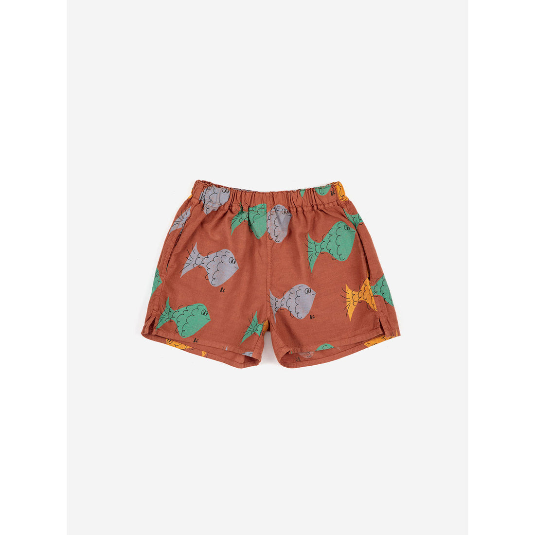 Bobo Choses Multicolor Fish All Over Woven Shorts