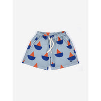 Bobo Choses Sail Boat All Over Woven Shorts