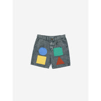 Bobo Choses Geometric Color Block Woven Bermuda Shorts