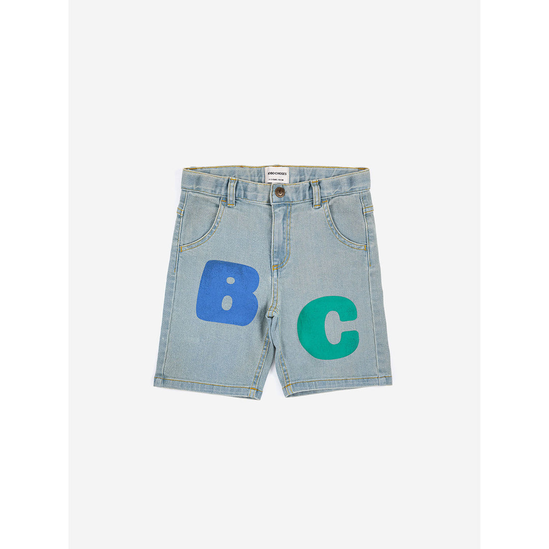 Bobo Choses Bobo Choses Color Block Denim Bermuda Shorts