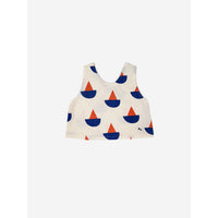 Bobo Choses Sail Boat All Over Woven Tank Top