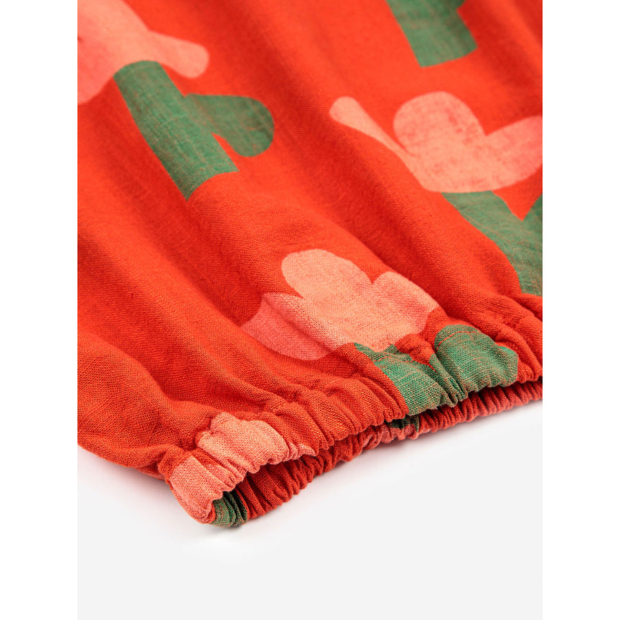 Bobo Choses Sea Flower All Over Woven Ruffle Top