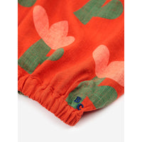 Bobo Choses Sea Flower All Over Woven Ruffle Top