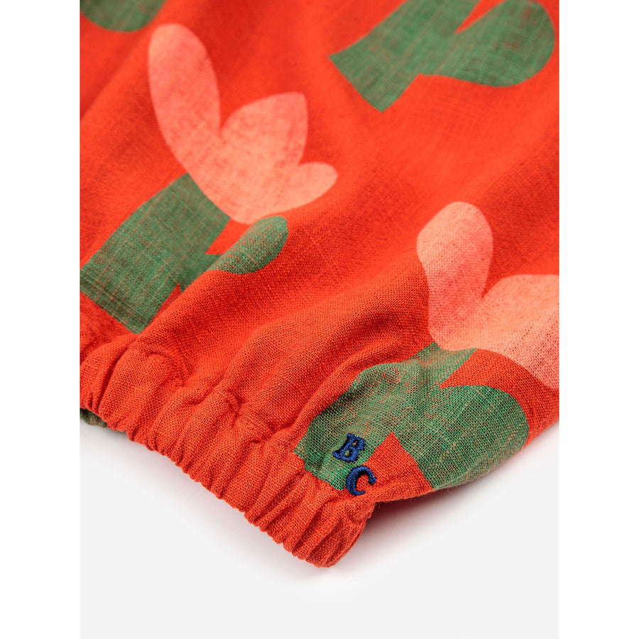 Bobo Choses Sea Flower All Over Woven Ruffle Top