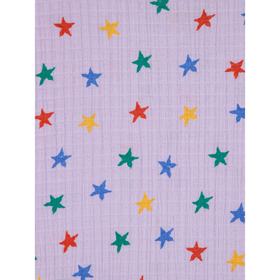 Bobo Choses Multicolor Stars Woven Ruffle Top