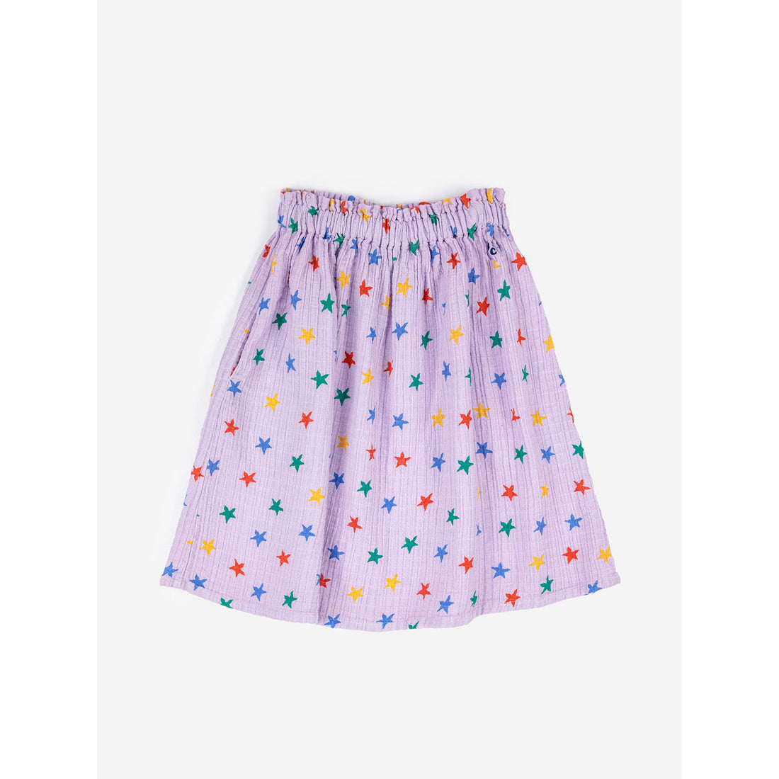 Bobo Choses Multicolor Stars All Over Woven Midi Skirt