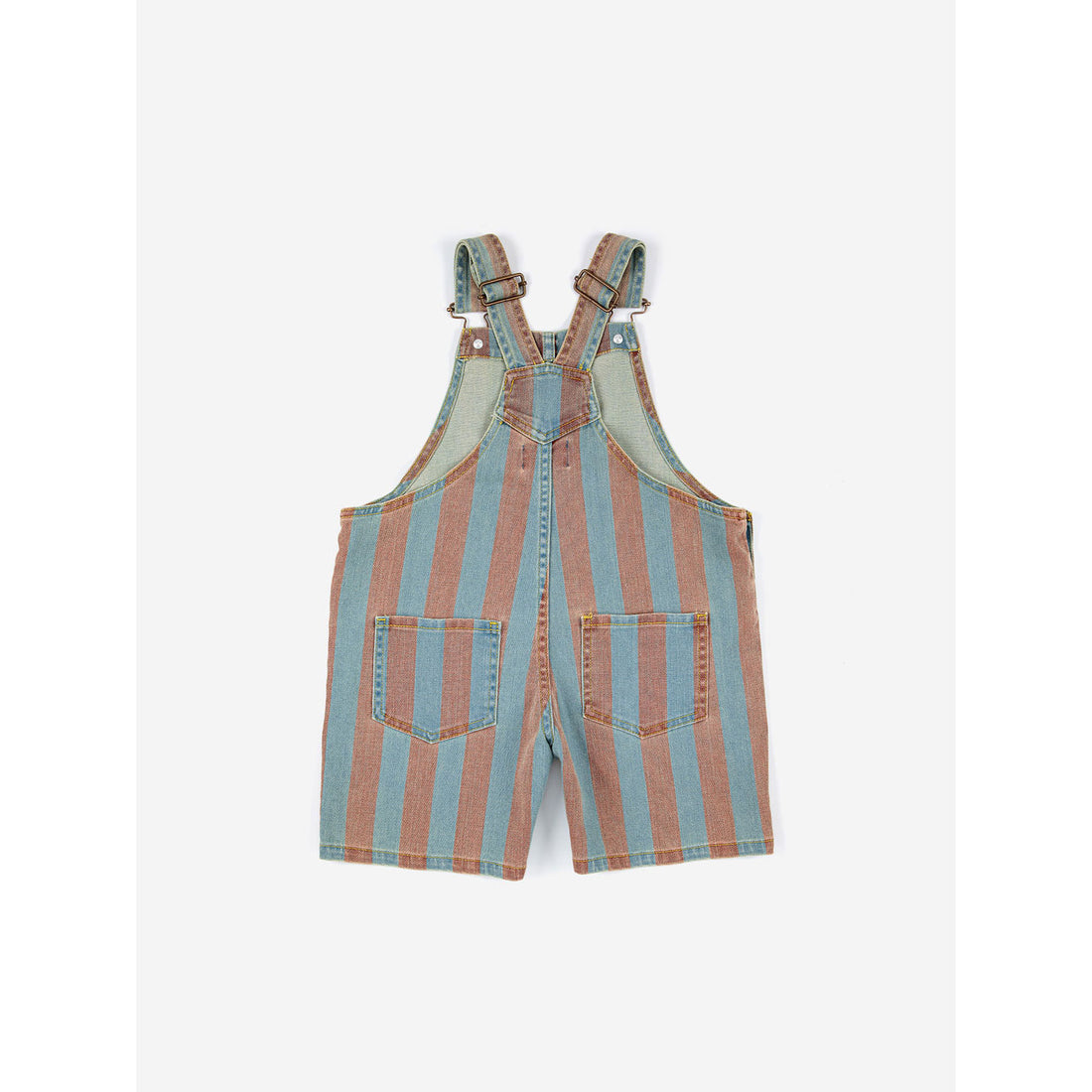 Bobo Choses Vertical Stripes Denim Short Dungaree