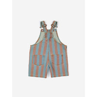 Bobo Choses Vertical Stripes Denim Short Dungaree