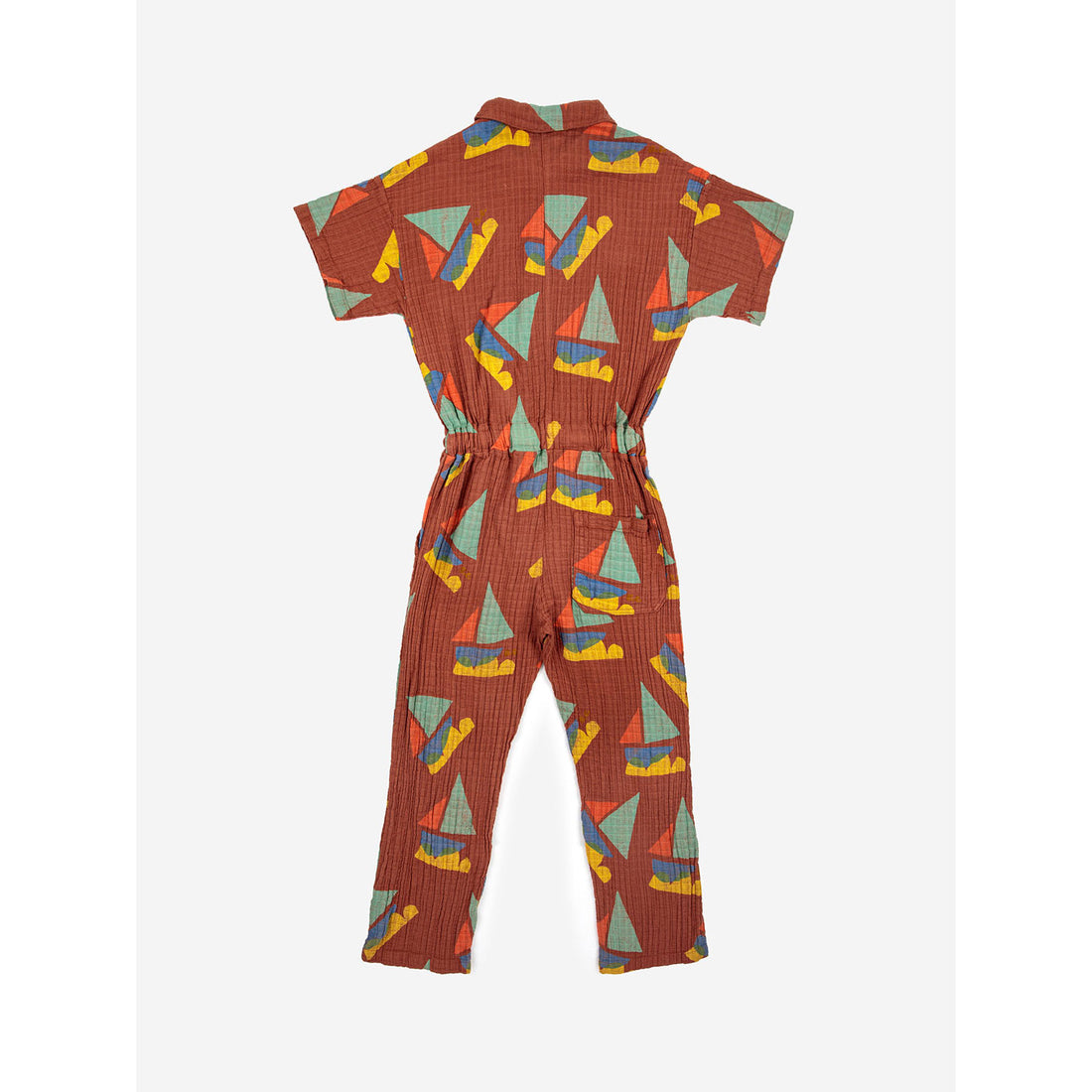 Bobo Choses Multicolor Sail Boat All Over Woven Overall