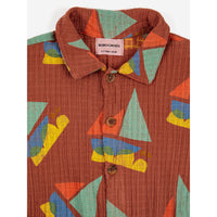 Bobo Choses Multicolor Sail Boat All Over Woven Overall
