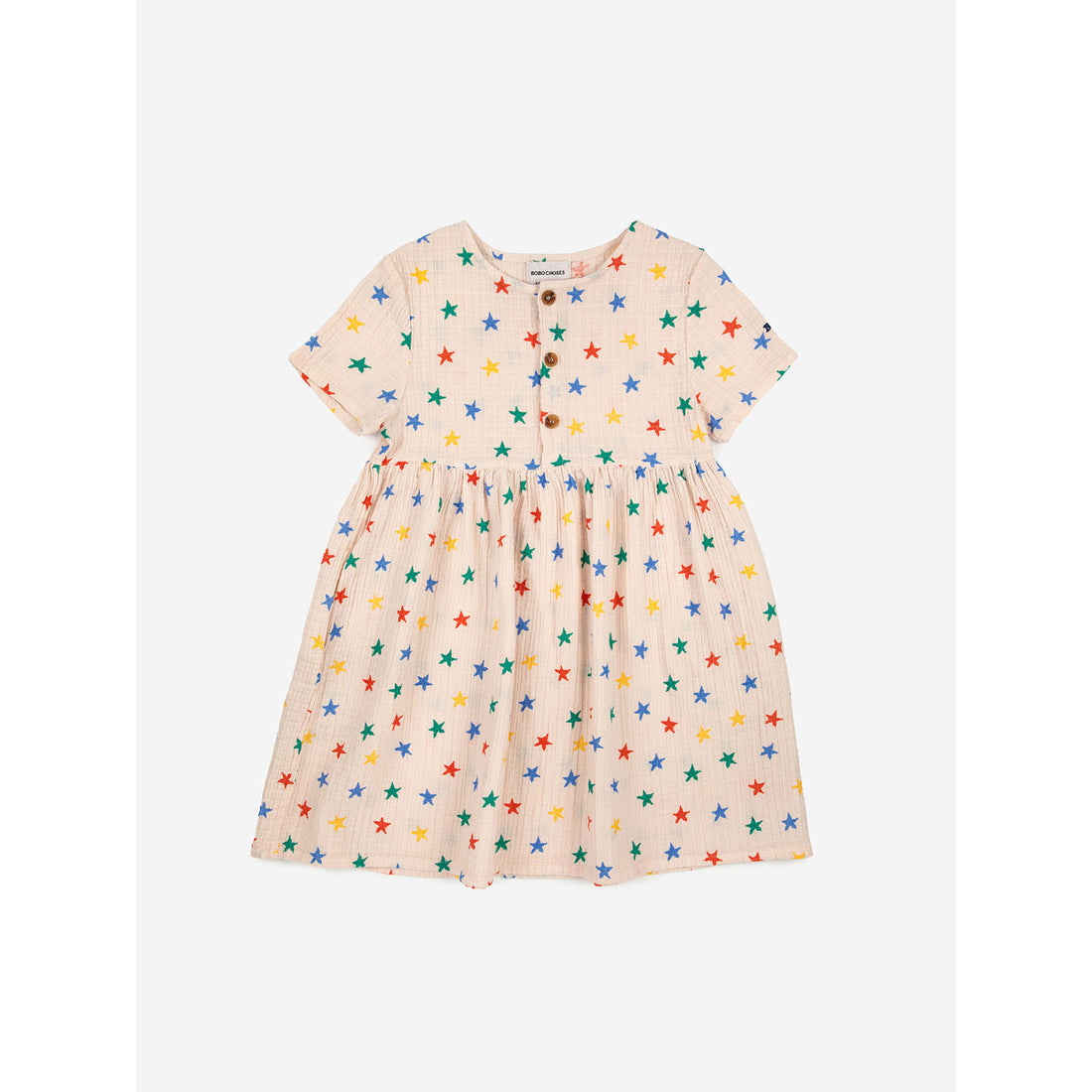 Bobo Choses Multicolor Stars All Over Woven Dress