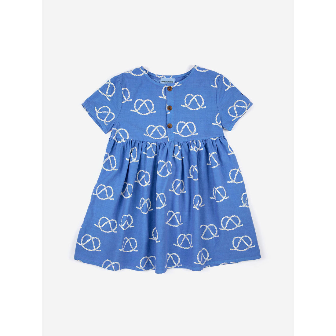 Bobo Choses Sail Rope All Over Woven Dress