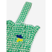 Bobo Choses Green Vichy Strap Dress
