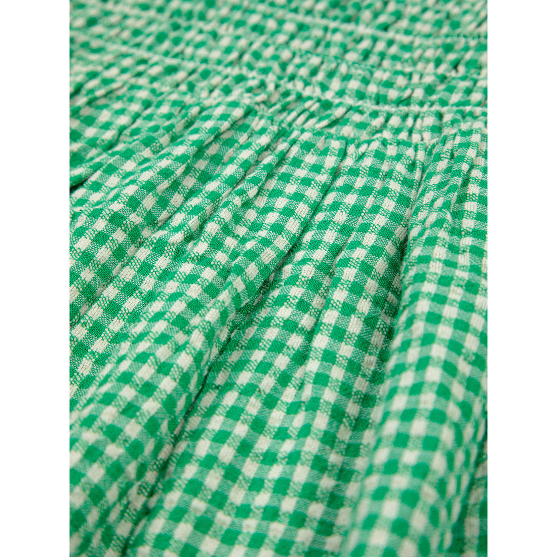 Bobo Choses Green Vichy Strap Dress