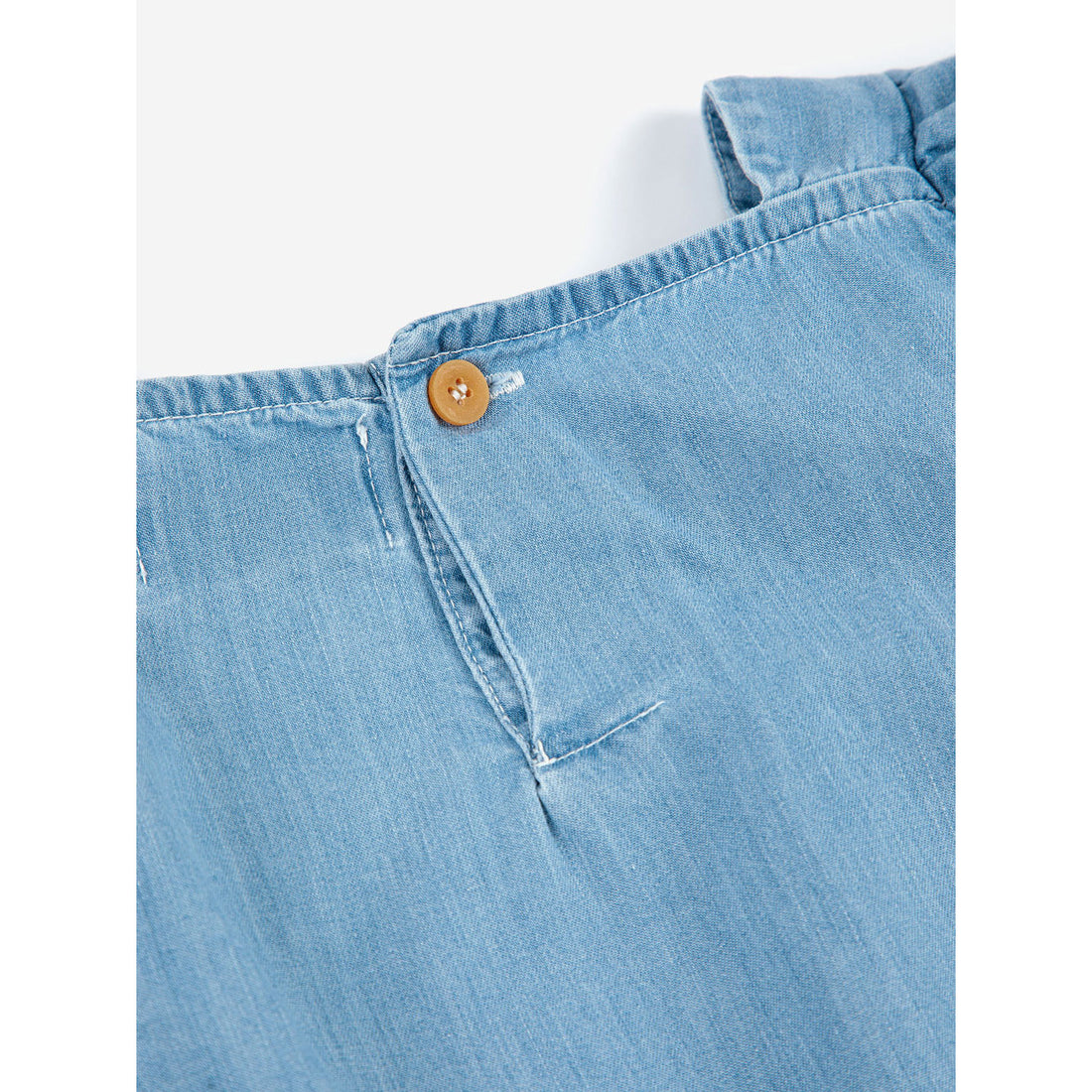 Bobo Choses Pelican Denim Ruffle Dress