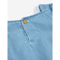 Bobo Choses Pelican Denim Ruffle Dress
