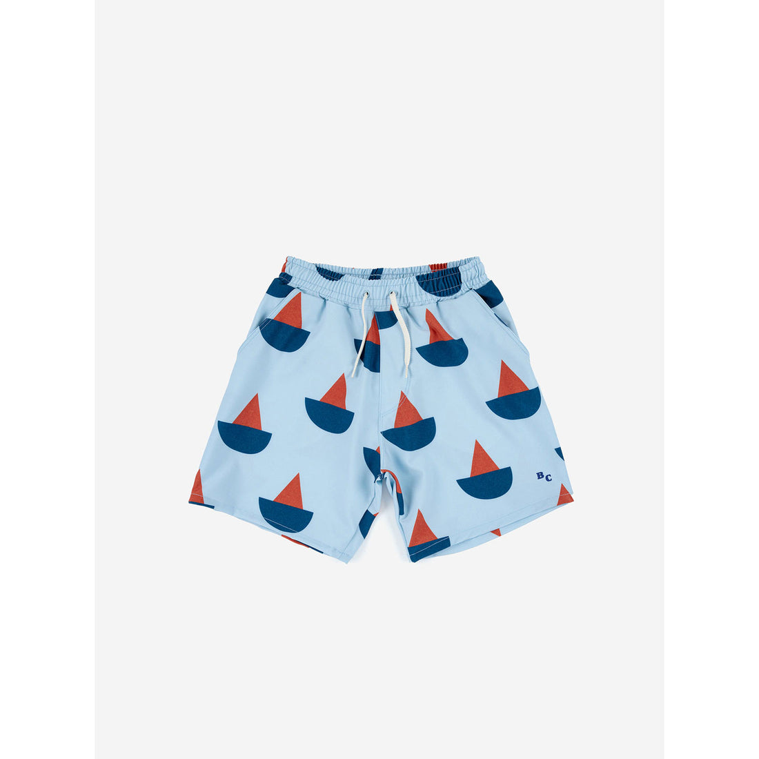 Bobo Choses Sail Boat All Over Swim Bermuda Shorts