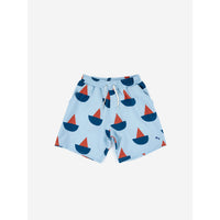 Bobo Choses Sail Boat All Over Swim Bermuda Shorts