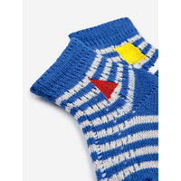 Bobo Choses Blue Stripe All Over Long Baby Socks