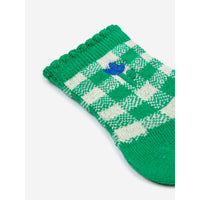 Bobo Choses Green Vichy Long Baby Socks