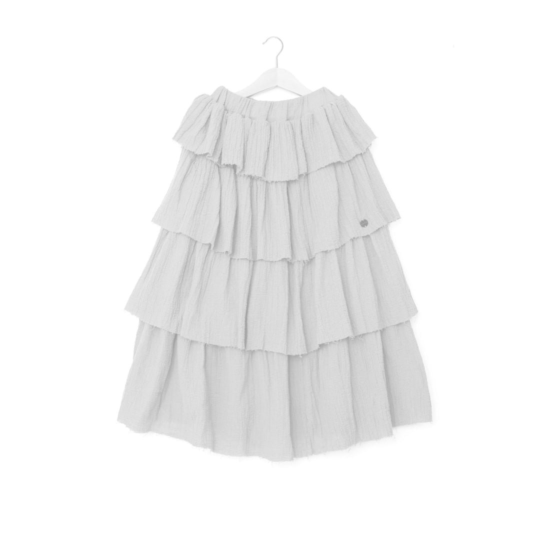 Ninina White Ruffles Skirt