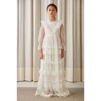 Petite Amalie White Eve Tulle Dress