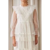Petite Amalie White Eve Tulle Dress