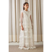 Petite Amalie White Eve Tulle Dress