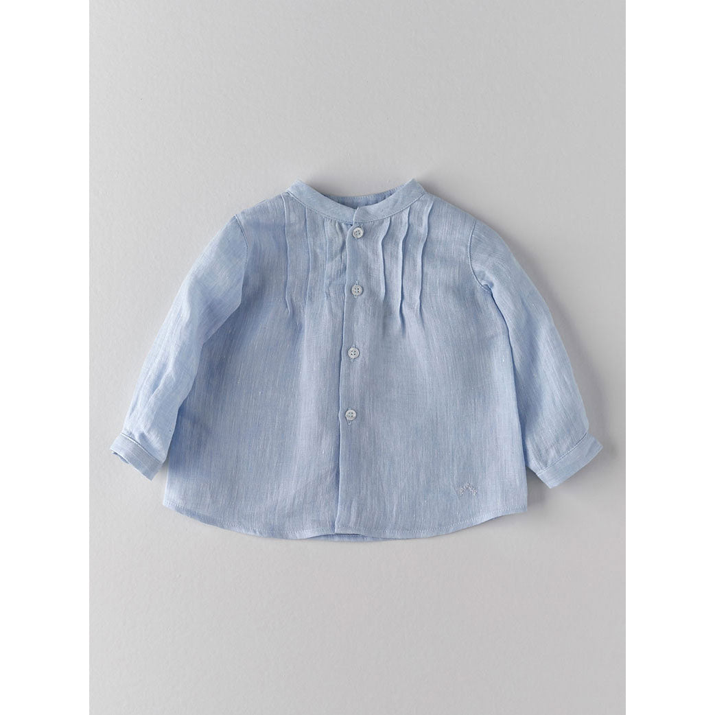 Nanos Light Blue Linen Baby Tunic