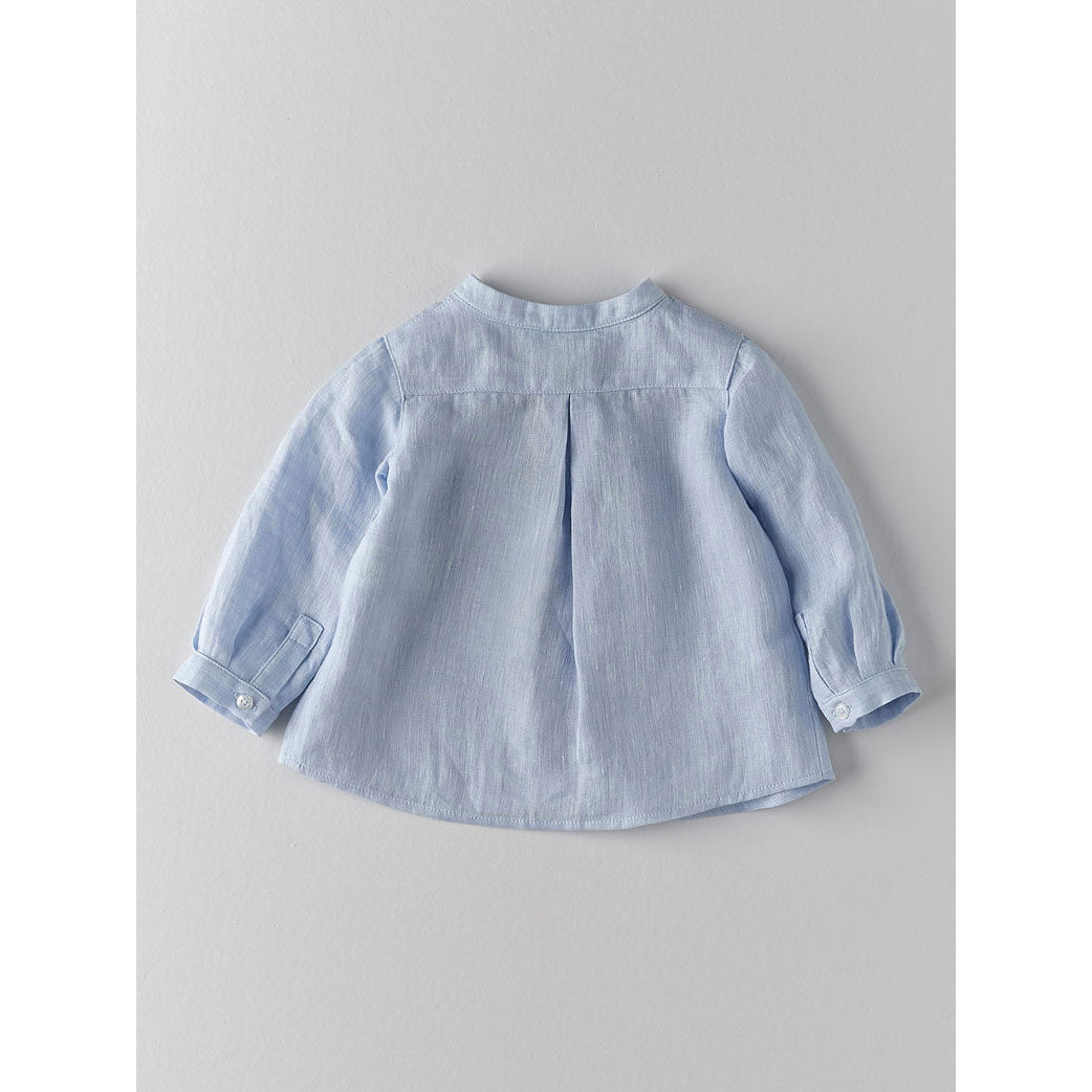 Nanos Light Blue Linen Baby Tunic