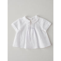 Nanos White Baby Collared Shirt