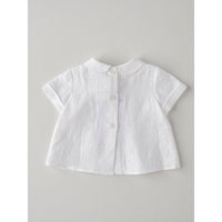 Nanos White Baby Collared Shirt